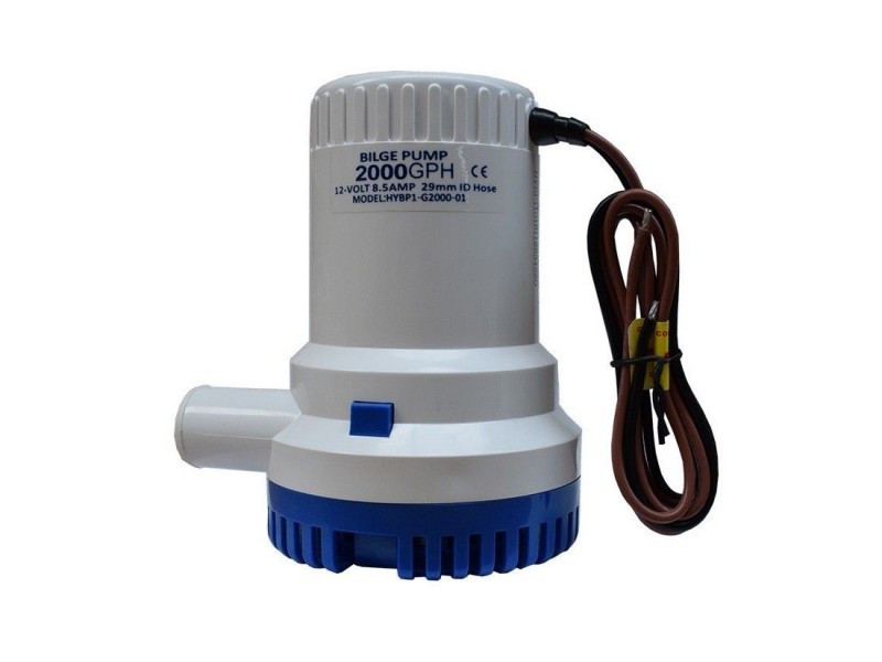 Bomba de Achique Sumergible 2500 gpm - 12V