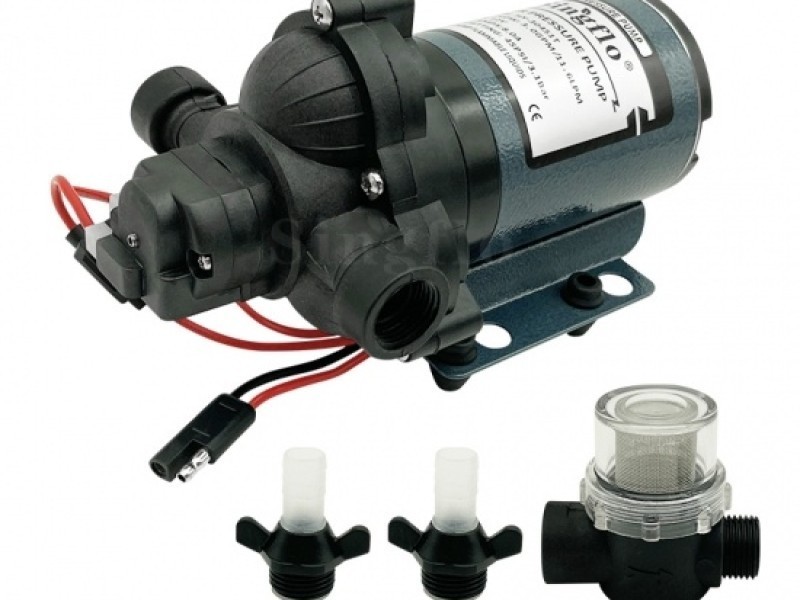 Bomba presurizadora 5 cámaras agua 12V 3,5gph