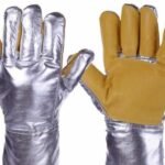 Guantes Resistentes al Calor (Par) Lamina de Alumbre Fibra de Aramida