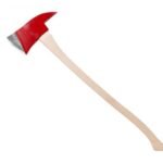 Hacha Bombero 36" Mango de Madera Lado Enfilado