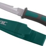 Cuchillo de Buceo con vaina protectora Mango de Goma