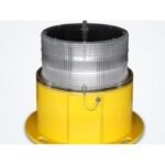 Baliza Solar Marina Luz Codigo Morse 24 v (Base Metalica - Luz Blanca Transparente)