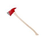 Hacha Bombero 36" Mango de Madera Lado Enfilado