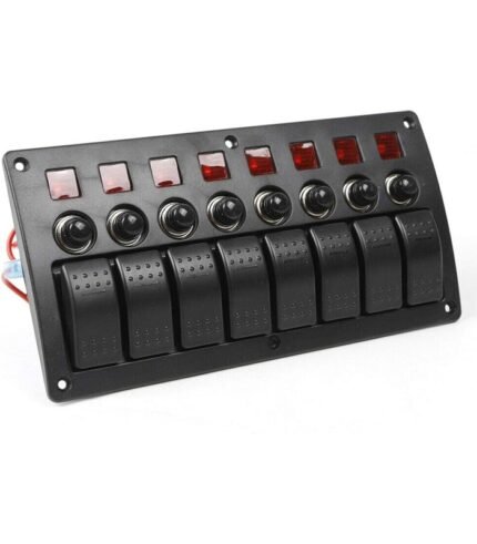 Switch Control led 8 interruptores 5a + 10a +15a DC 12/24 V