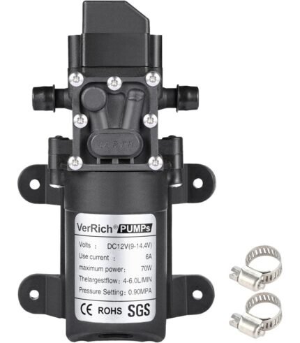 Bomba diafragma roceadora seri micro flo FLO2203-1 12v 3.1lpm 70psi 2.2amp